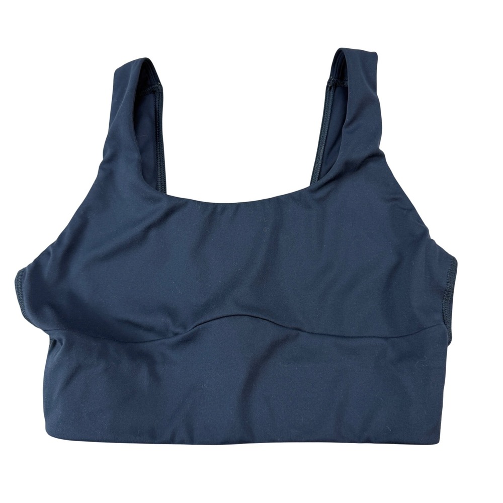 Gymshark Womens‎ B4A9L Square Neck Sports Bra Navy Blue Small